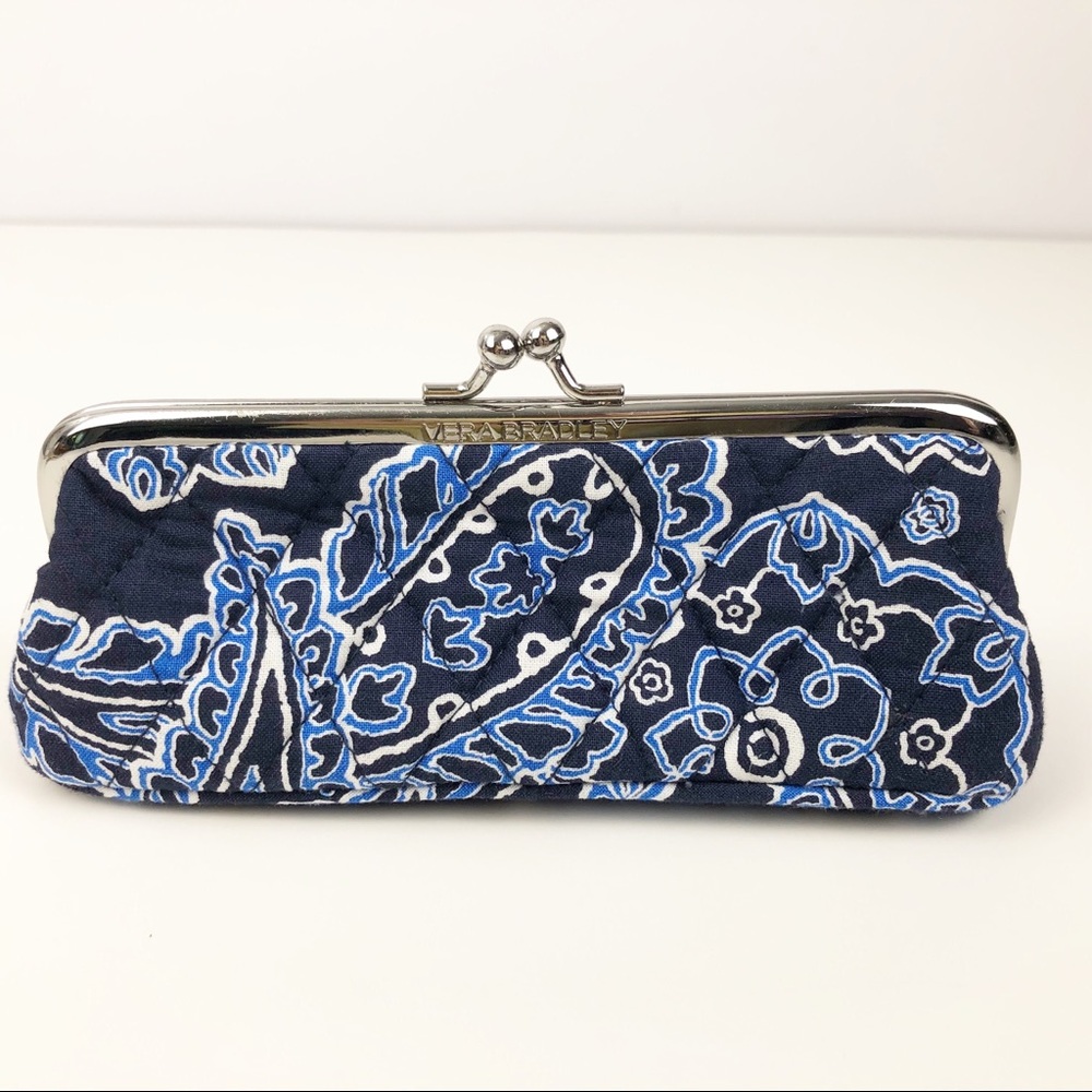 Vera Bradley Blue Bandana Kisslock Case